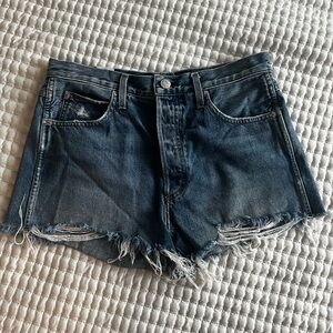 AMO Denim Frayed Hem Jean Shorts Casual Summer Size 29